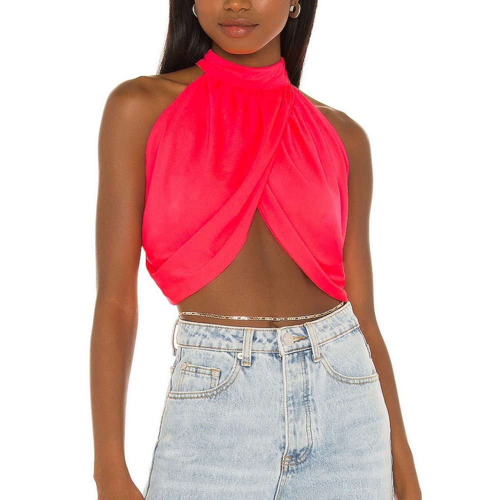 Emani Wrap Crop Top BRAND NEW